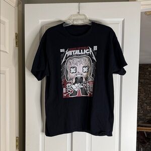 Metallica Black tee. Large. Rare. James hetfield funko style